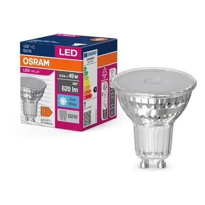 LED bodovka GU10 6.9 W 620 lm PAR16 VALUE, studená bílá