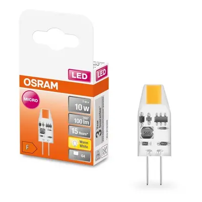 LED micro speciální žárovka G4 1 W, teplá bílá