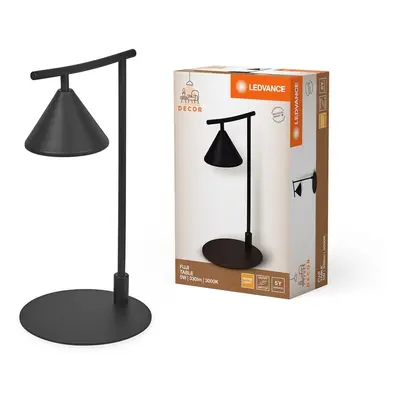 Černá stolní lampa 5W 330lm FUJI TABLE, teplá bílá