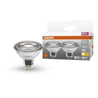 2 ks LED bodovka GU5.3 STAR 2.6 W PAR16, teplá bílá