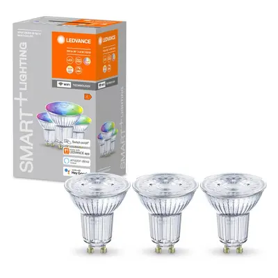 3 ks chytrá stmívatelná WiFi LED RGBW žárovka GU10 5W