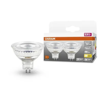 2 ks LED bodovka GU5.3 STAR 6.5 W, teplá bílá