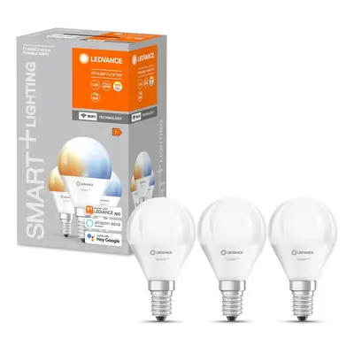 3x chytrá WiFi LED žárovka E14 5W MINI, nastavitelná bílá