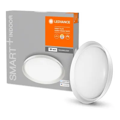 Chytré stmívatelné WiFi LED stropní světlo PLATE 430, bílé