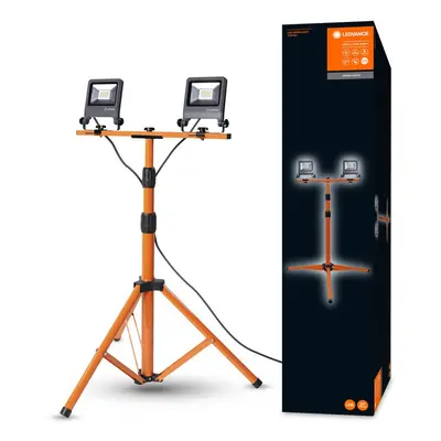 Všestranné LED pracovní světlo 2 x 20 W TRIPOD studená bílá