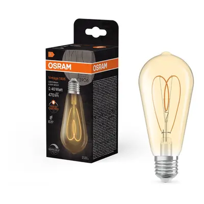 Zlatá LED žárovka E27 4.9W VINTAGE EDISON, teplá bílá