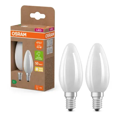 2x účinná LED žárovka matná E27 2.2W CLASSIC B, teplá bílá