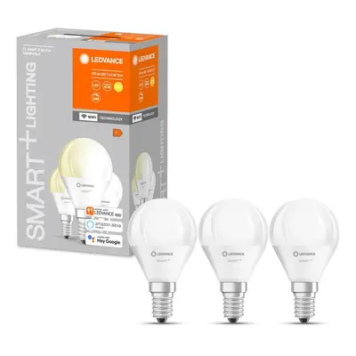 3ks chytrá stmívatelná WiFi LED mini žárovka E14 5W 2.700K