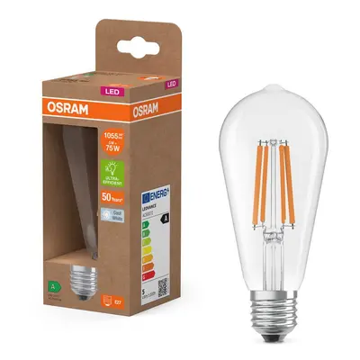 Ultra účinná LED žárovka E27 5W EDISON, studená bílá