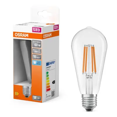 LED žárovka E27 6.5W STAR EDISON, studená bílá