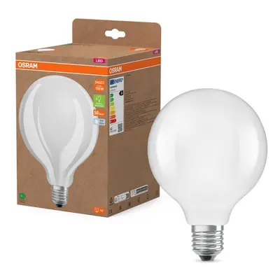 Ultra účinná LED žárovka E27 11.6W GLOBE125, studená bílá