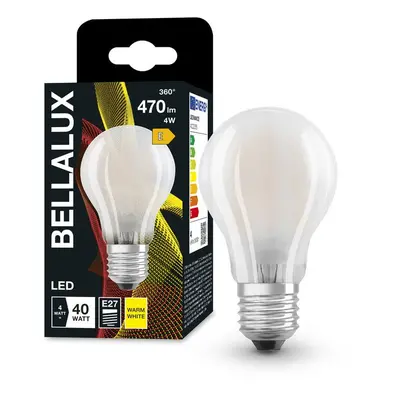 Matná LED žárovka E27 4W CLASSIC A, teplá bílá