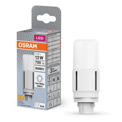 LED žárovka G24d 5,5 W DELUXE, studená bílá