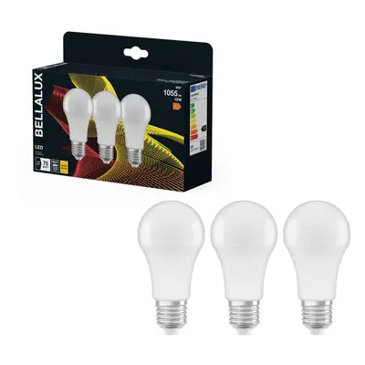 3x matná LED žárovka E27 10W CLASSIC A, teplá bílá