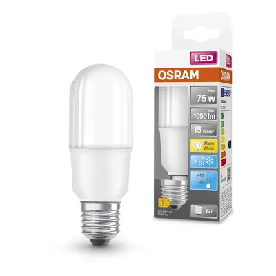 Úsporná LED žárovka E27 9.5W STAR STICK, teplá bílá