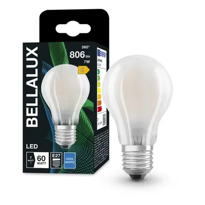 Matná LED žárovka E27 7W CLASSIC A, studená bílá