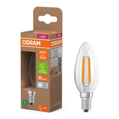 LED žárovka ultra účinná E14 1.2W CLASSIC B, studená bílá