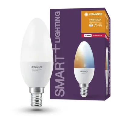 Chytrá LED zigbee stmívatelná žárovka E14 4,9 W CLASSIC B, laditelná bílá