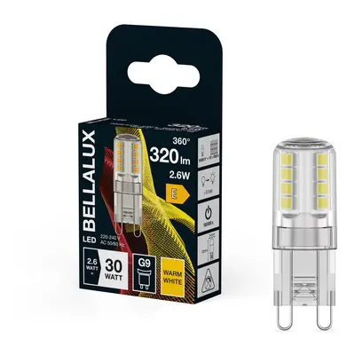 Čirá LED žárovka G9 2.6W PIN, teplá bílá