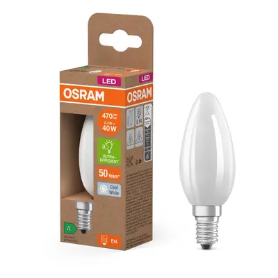 Účinná LED žárovka matná E14 2.2W CLASSIC B, studená bílá