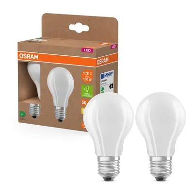 2x účinná LED žárovka matná E27 7.2W CLASSIC A, teplá bílá