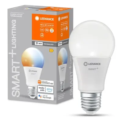 Chytrá kvalitní WiFi LED žárovka E27 9.5W, nastavitelná bílá