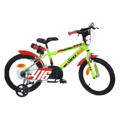 DINO Bikes - Dětské kolo 16" - Zeleno-černé 2020