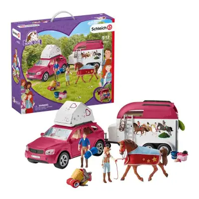 Schleich 42535 Dobrodružné auto s přívěsem a koněm