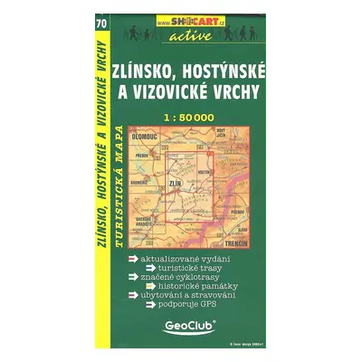 Zlínsko, Hostýnské a Vizovické vrchy 1:50 000