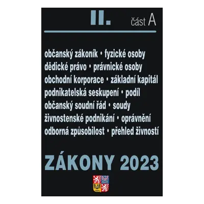 Zákony II A/2023 – Občanský zákoník