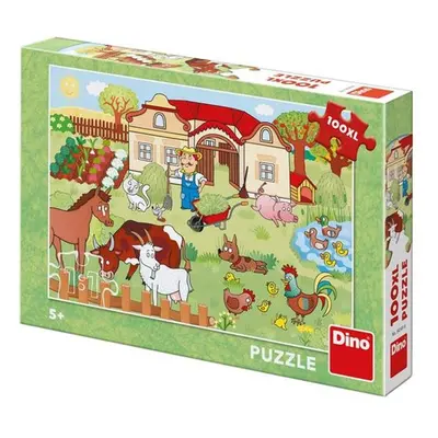 Puzzle 100XL Zvířatka na statku