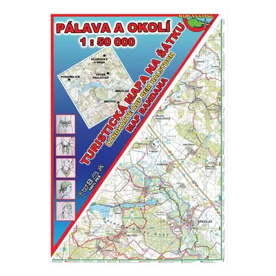 Pálava a okolí Šátek s mapou