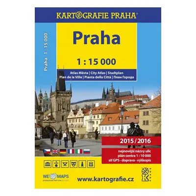 Praha 1:15 000 atlas města