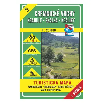 Kremnické vrchy Krahule, Skalka, Králiky 1 : 25 000