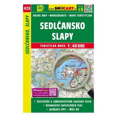 Sedlčansko, Slapy 1:40 000