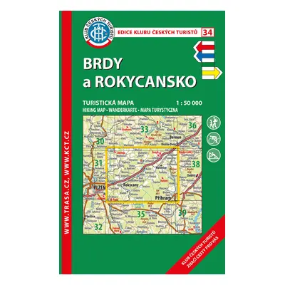 KČT 34 Brdy a Rokycansko 1:50 000