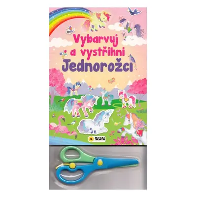 Vybarvuj a vystřihni Jednorožci