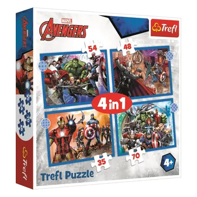 Puzzle Stateční Avengers 4v1