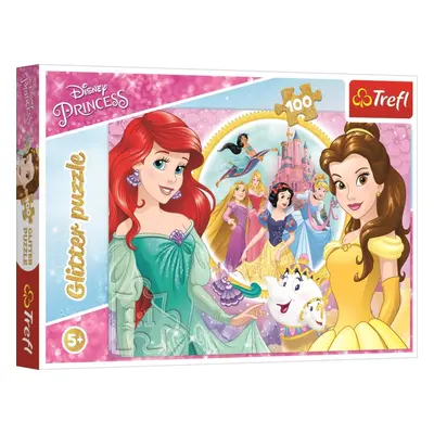 Třpytivé puzzle Disney princezny