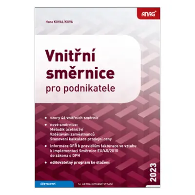 Vnitřní směrnice pro podnikatele 2023