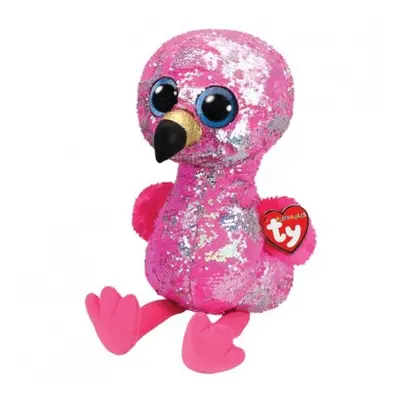 Beanie Boos Flippables Pinky s flitry plameňák 42 cm