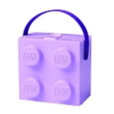 LEGO box s rukojetí fialová