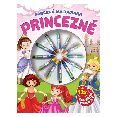 Princezné Farebná omaľovanka