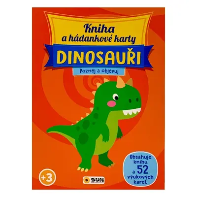 Kniha a hádankové karty Dinosauři