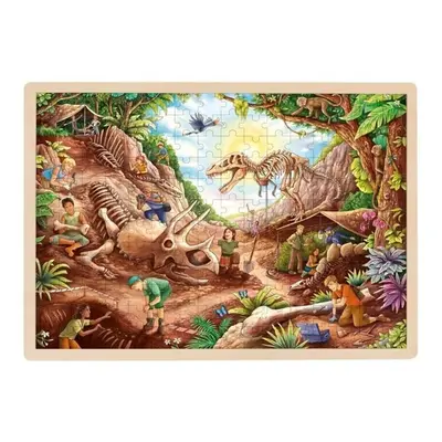 Dřevěné puzzle Dinosauří vykopávky 192 dílků