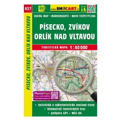 Písecko, Zvíkov, Orlík nad Vltavou 1:40 000