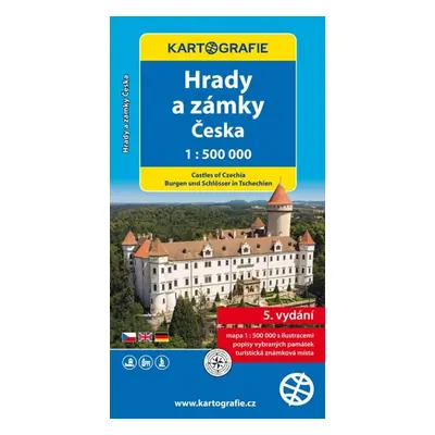 Hrady a zámky Česka 1:500 000