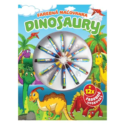 Dinosaury Farebná omaľovanka