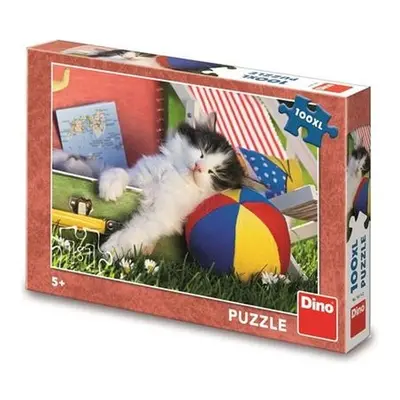 Puzzle 100XL Kotě odpočívá