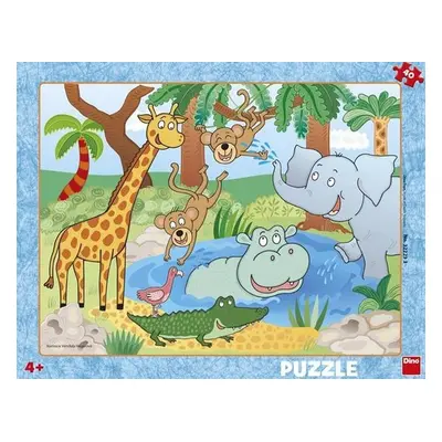 Puzzle 40 Zvířátka v ZOO deskové